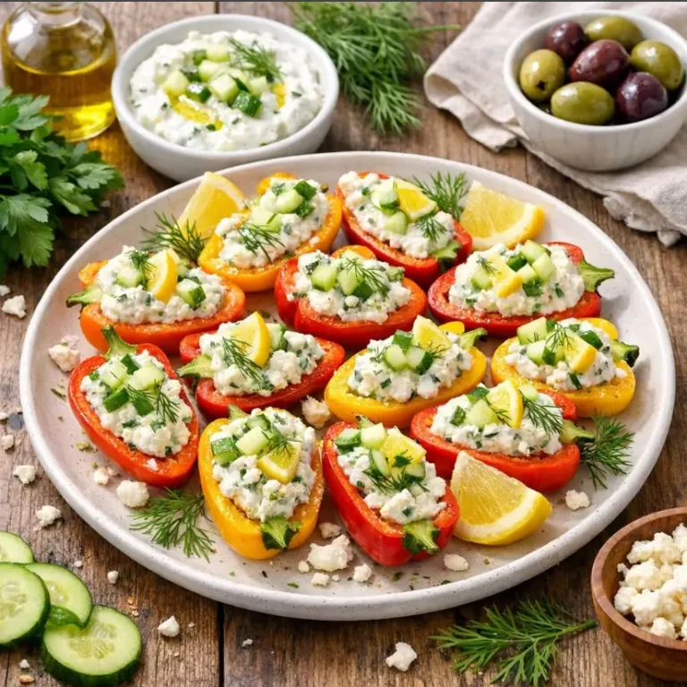 Greek-Inspired Bell Pepper Bites