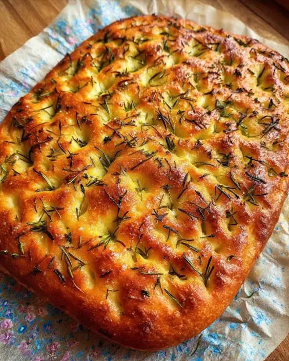 Herb Focaccia with Sea Salt