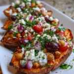 Mediterranean Loaded Sweet Potatoes