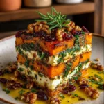 Roasted Butternut Squash & Feta Layered Bake