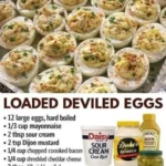 Loaded Devilled Eggs with Bacon and Cheddar