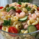 Chilled Shrimp and Tuna Pasta Salad