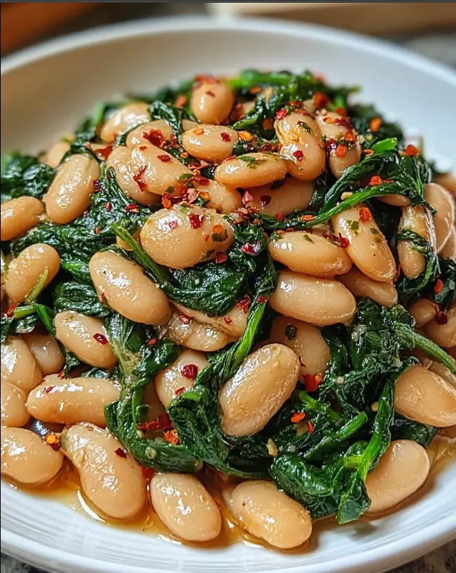 Spinach and White Beans