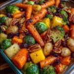 Caramelized Butternut Squash, Carrots, Broccoli & Yukon Potatoes with Feta, Pecans & Cranberry-Honey Glaze