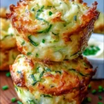 Crispy Parmesan Zucchini Potato Muffins