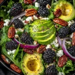 Blackberry & Avocado Salad with Honey Lemon Vinaigrette