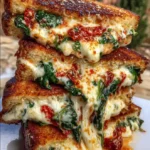 Sun-Dried Tomato, Spinach, and Ricotta Grilled Cheese
