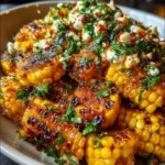Charred Corn with Whipped Feta, Chili Lime and Fresh Cilantro