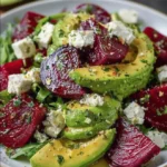 Beetroot Avocado Feta Salad