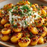 Crispy Smashed Butter Beans with Whipped Feta & Chili Crisp Honey