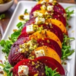 Roasted Beet & Feta Salad with Pistachios