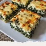 Spinach and Cheese Squares