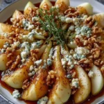 Sweet & Savory Pear Brie Nachos with Hot Honey Walnut Crunch
