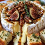 Warm Baked Brie with Figs and Pecans