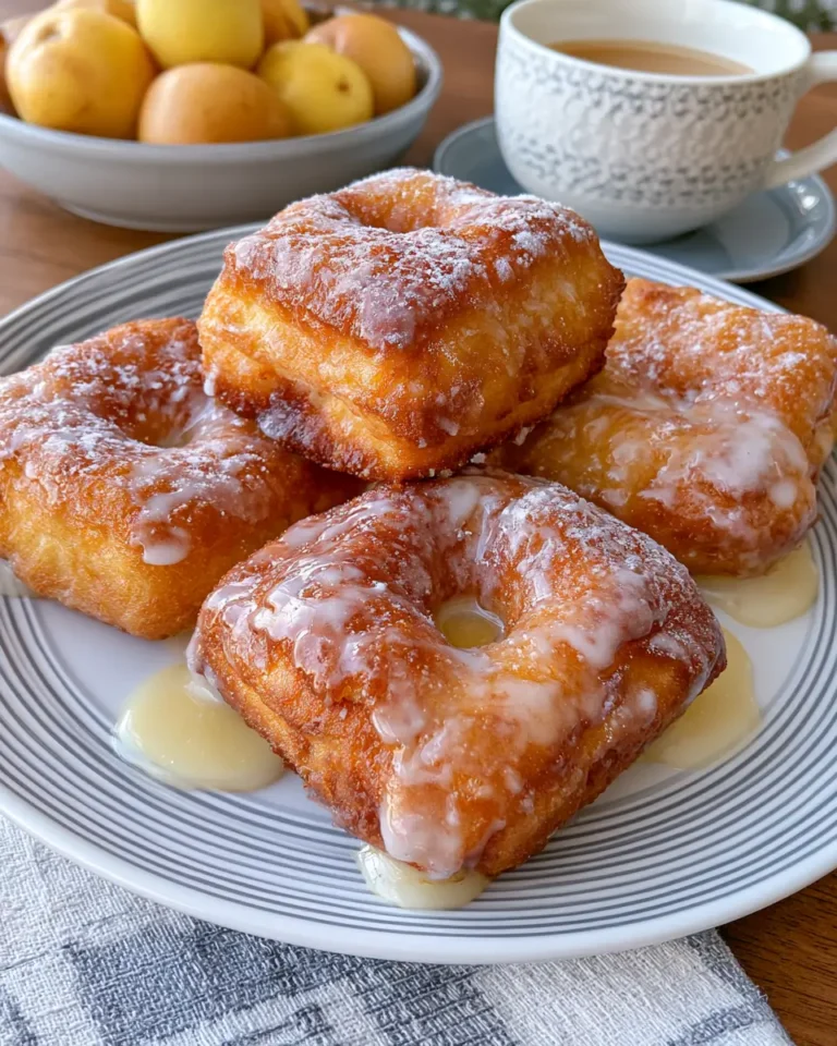 Glazed Buttermilk Beignet Squares