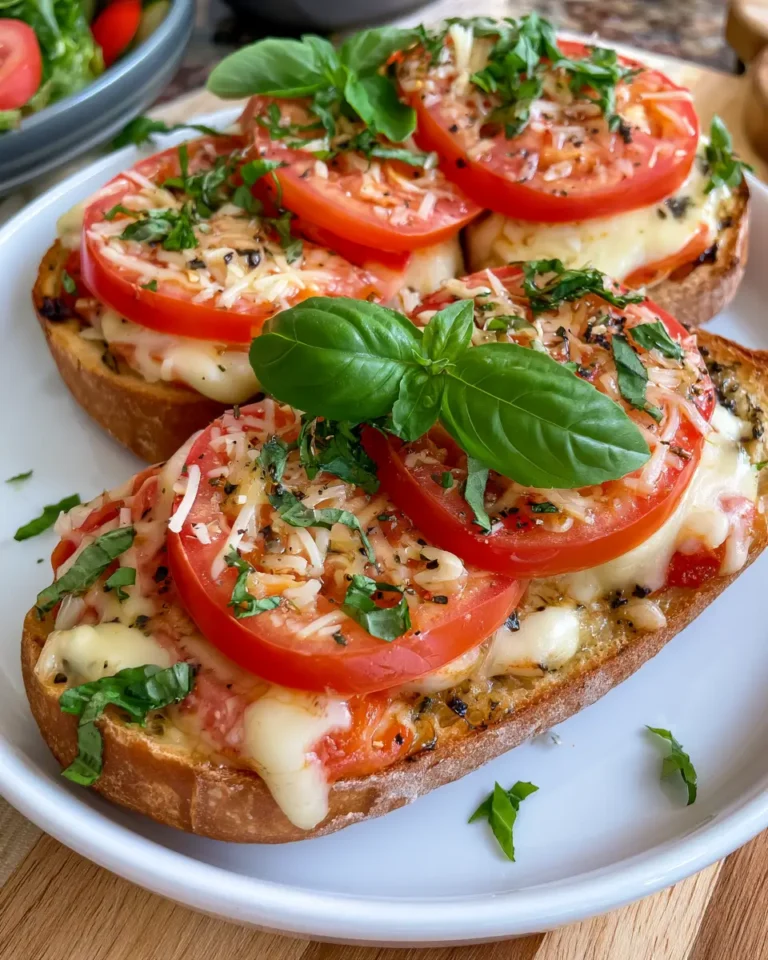 Tomato Basil Garlic Bread