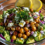 Avocado Chickpea Salad with Dill & Lemon