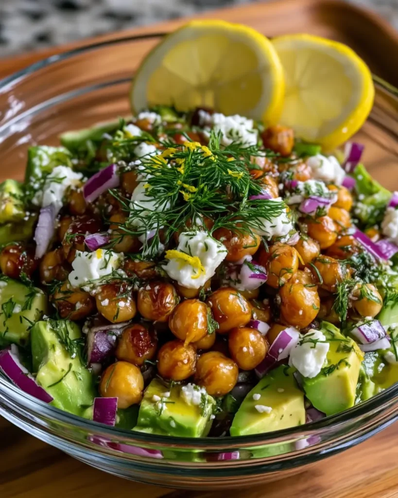 Avocado Chickpea Salad with Dill & Lemon