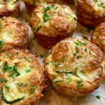 Cheesy Crispy Zucchini & Potato Muffins with Parmesan & Garlic Butter