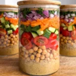 Chickpea Quinoa Salad Jars
