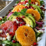 Citrus, Avocado & Pomegranate Salad with Feta and Mint