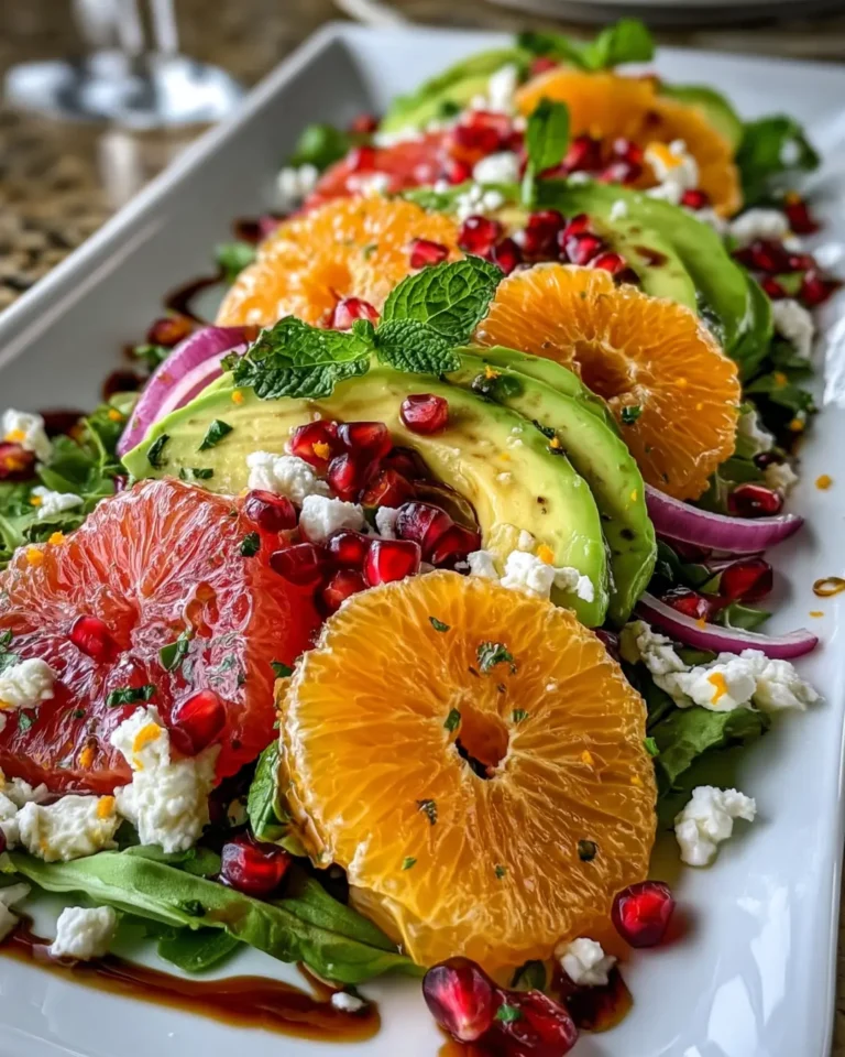 Citrus, Avocado & Pomegranate Salad with Feta and Mint