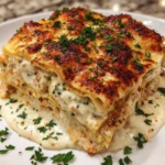 Creamy Chicken Lasagna with White Sauce