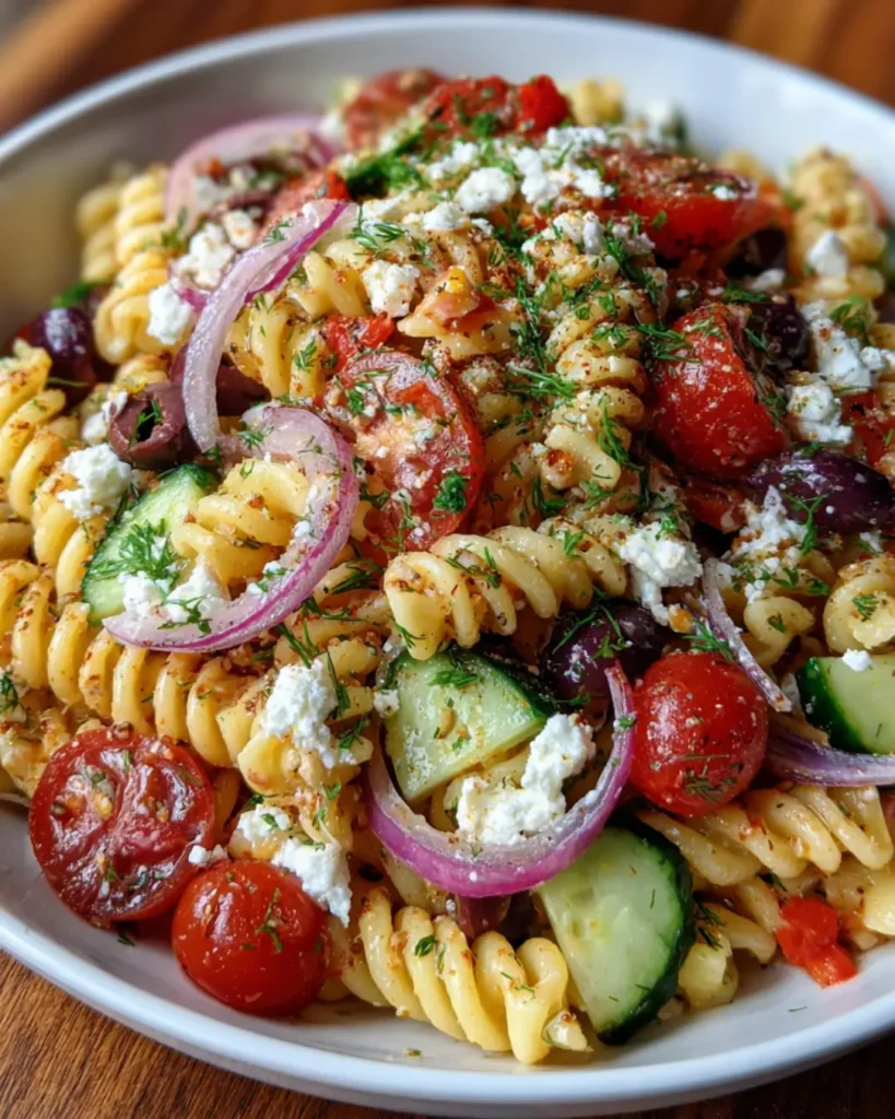 Easy Greek Pasta Salad