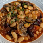 Hearty Mushroom & Three-Bean Stew
