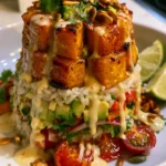 Honey Lime Roasted Pumpkin & Avocado Rice Stack