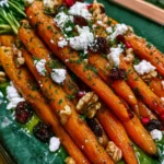 Honey-Roasted Carrots with Feta, Cranberries & Walnuts