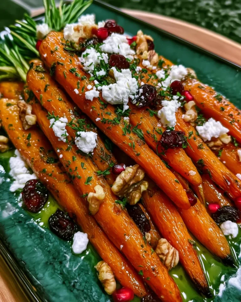 Honey-Roasted Carrots with Feta, Cranberries & Walnuts