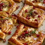 Honeycrisp Apple, Brie & Pecan Puff Pastry Squares