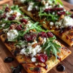 Quick Cranberry Balsamic Flatbread for an Easy Lunch