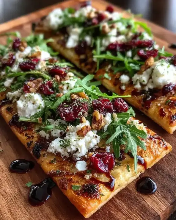 Quick Cranberry Balsamic Flatbread for an Easy Lunch