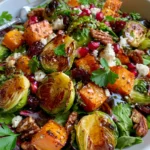 Roasted Brussels Sprouts & Butternut Squash Salad