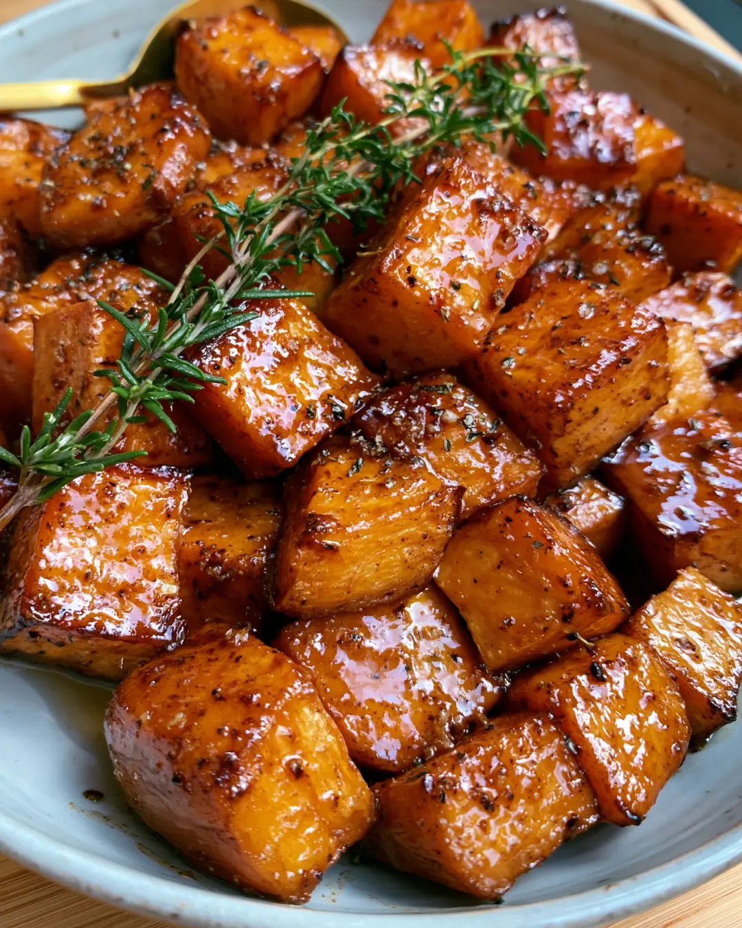 Viral Maple Cinnamon Roasted Sweet Potatoes