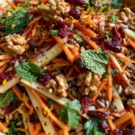 Zesty Apple Carrot Crunch Salad with Dreamy Citrus Dressing
