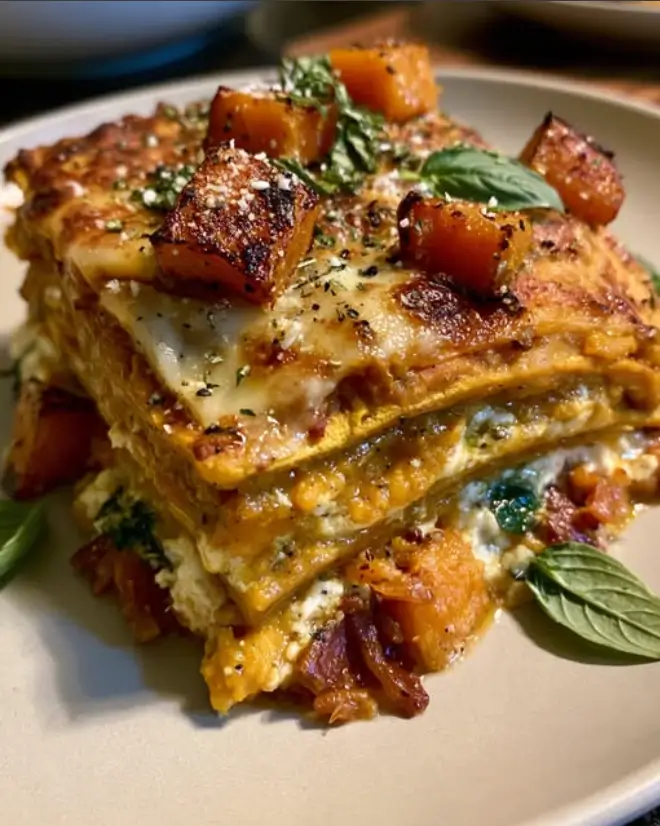 Sweet Potato Butternut Squash Carrot Lasagna
